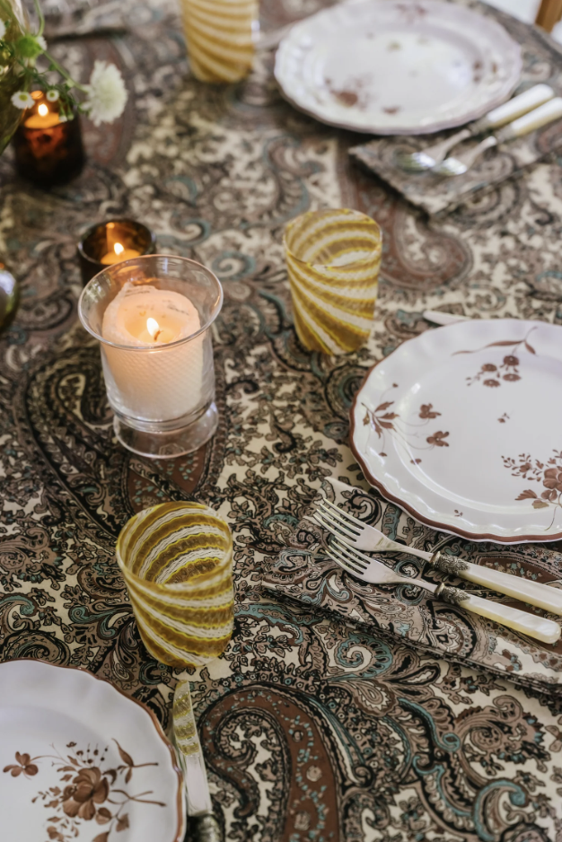 Coco Giverny Paisley Tablecloth (Round & Rectangular)